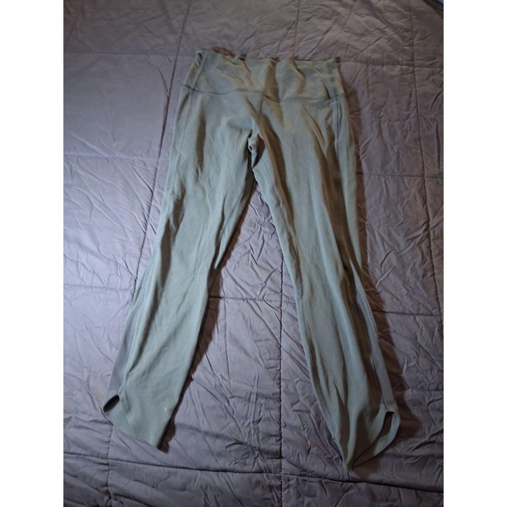 Lululemon Align Crop Leggings Women's size 10 Dark Green Workout Gym